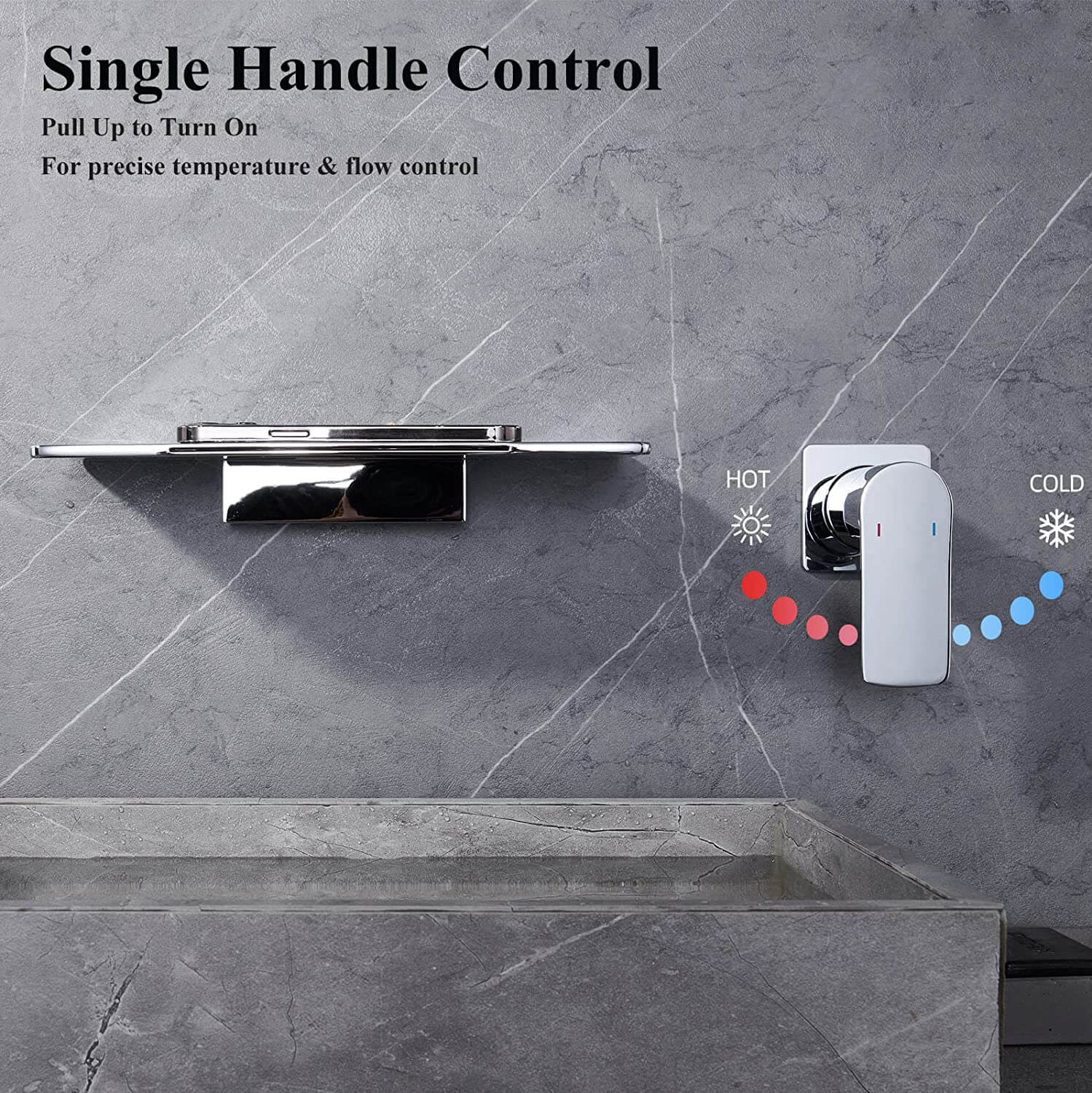 Wall Mount Faucet with Sprayer