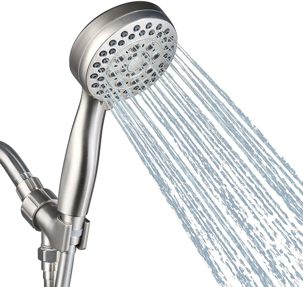 ALEASHA Brushed Nickel 5 Setting High Pressure Shower Head with ...